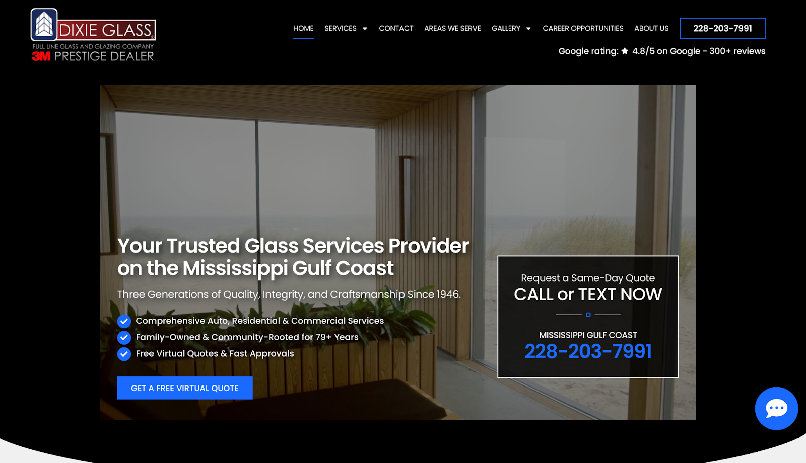 Dixie Glass fleet. A Lithium Marketing service-business case study client